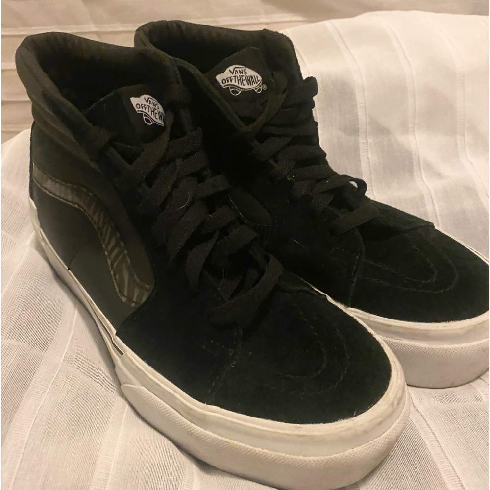 size 8 WOMENS black hi8 VANS PLATFORM